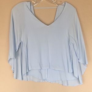 Zara Flutter Sleeve Top